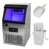 KuKoo – Machine à Glaçons Professionnelle en Inox pour Restaurants, Bars et Salon de Thé